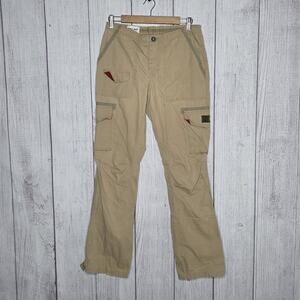 Y2K Abercrombie & Fitch “Fitch-Pant” Utility Cargo Pant with Red Contrast, sz 6